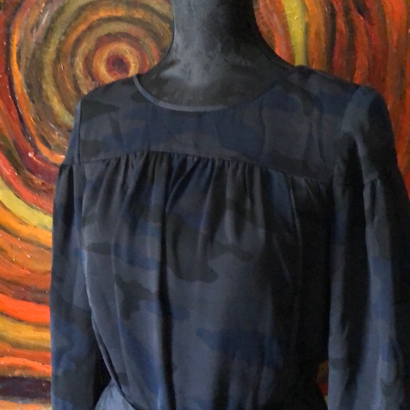NWOT Banana Republic black camo dress